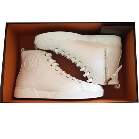 basket blanche louis vuitton femme